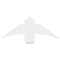 Ekena Millwork Bellingham Architectural Grade PVC Gable Bracket, 36"W x 13 1/2"H x 6"D x 6"F, 9/12 Pitch GBP036X14X0606BEL00 - alternate 2